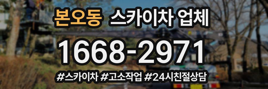 본오동 스카이차 업체
