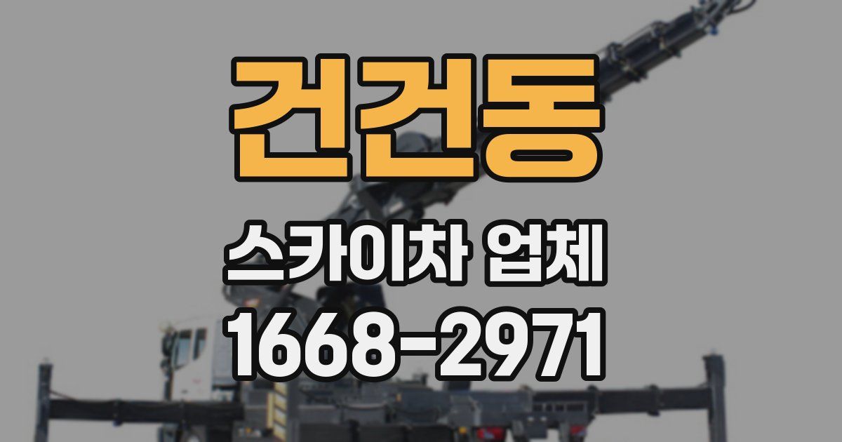 건건동 스카이차 업체