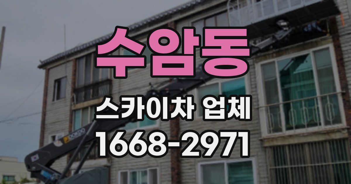 수암동 스카이차 업체