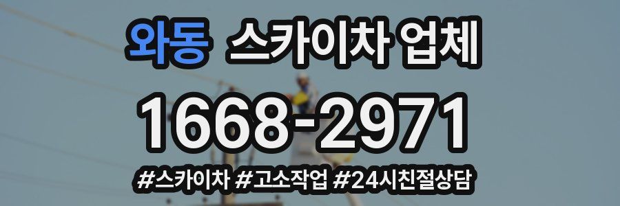 와동 스카이차 업체