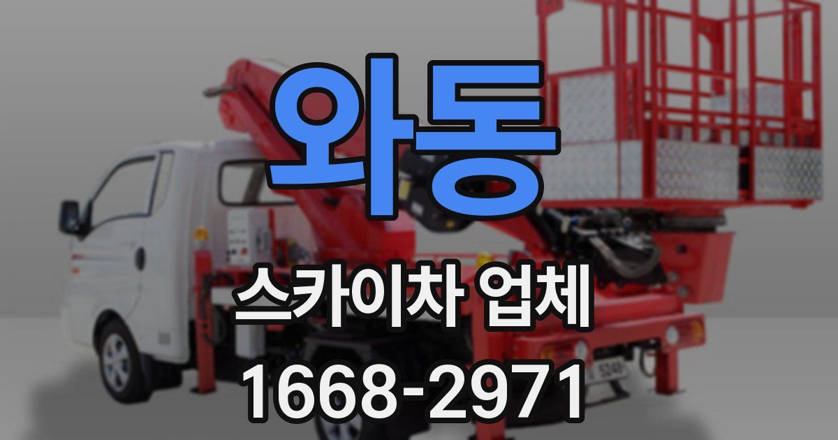 와동 스카이차 업체