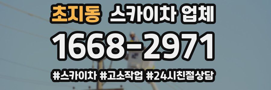 초지동 스카이차 업체