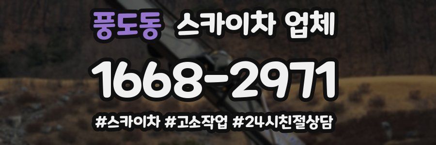 풍도동 스카이차 업체