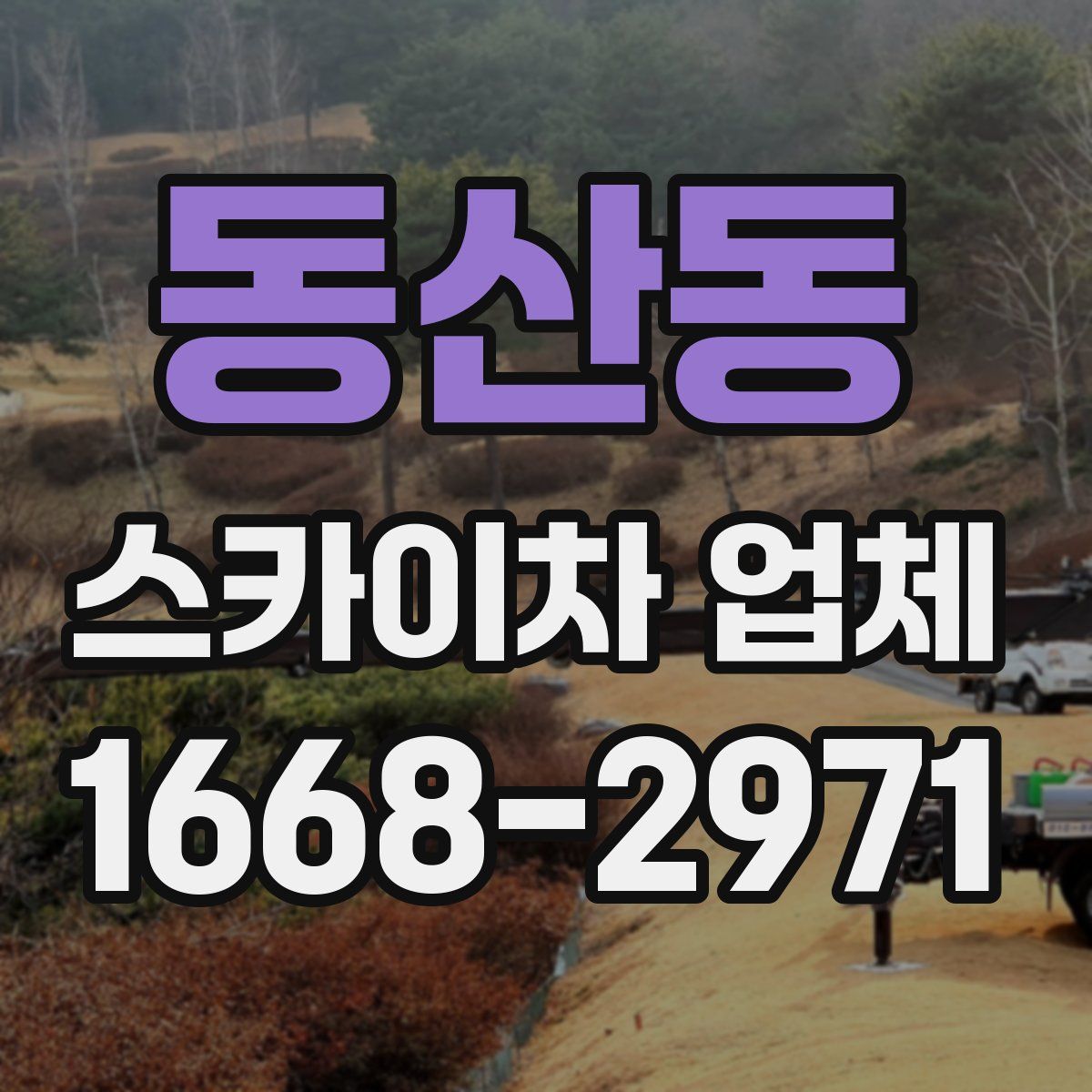동산동 스카이차 업체