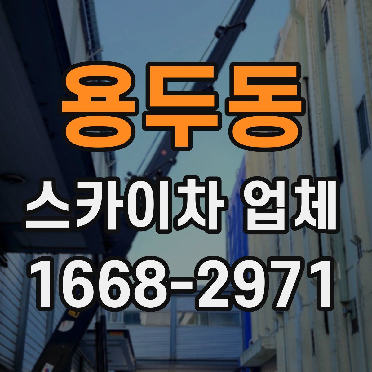 용두동 스카이차 업체