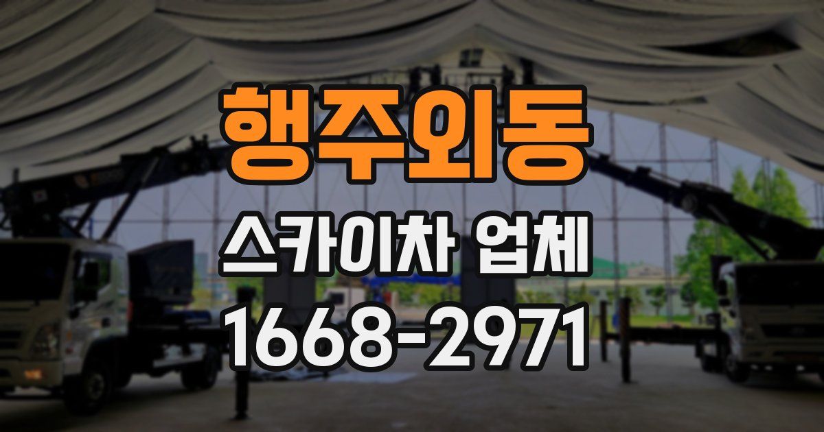 행주외동 스카이차 업체