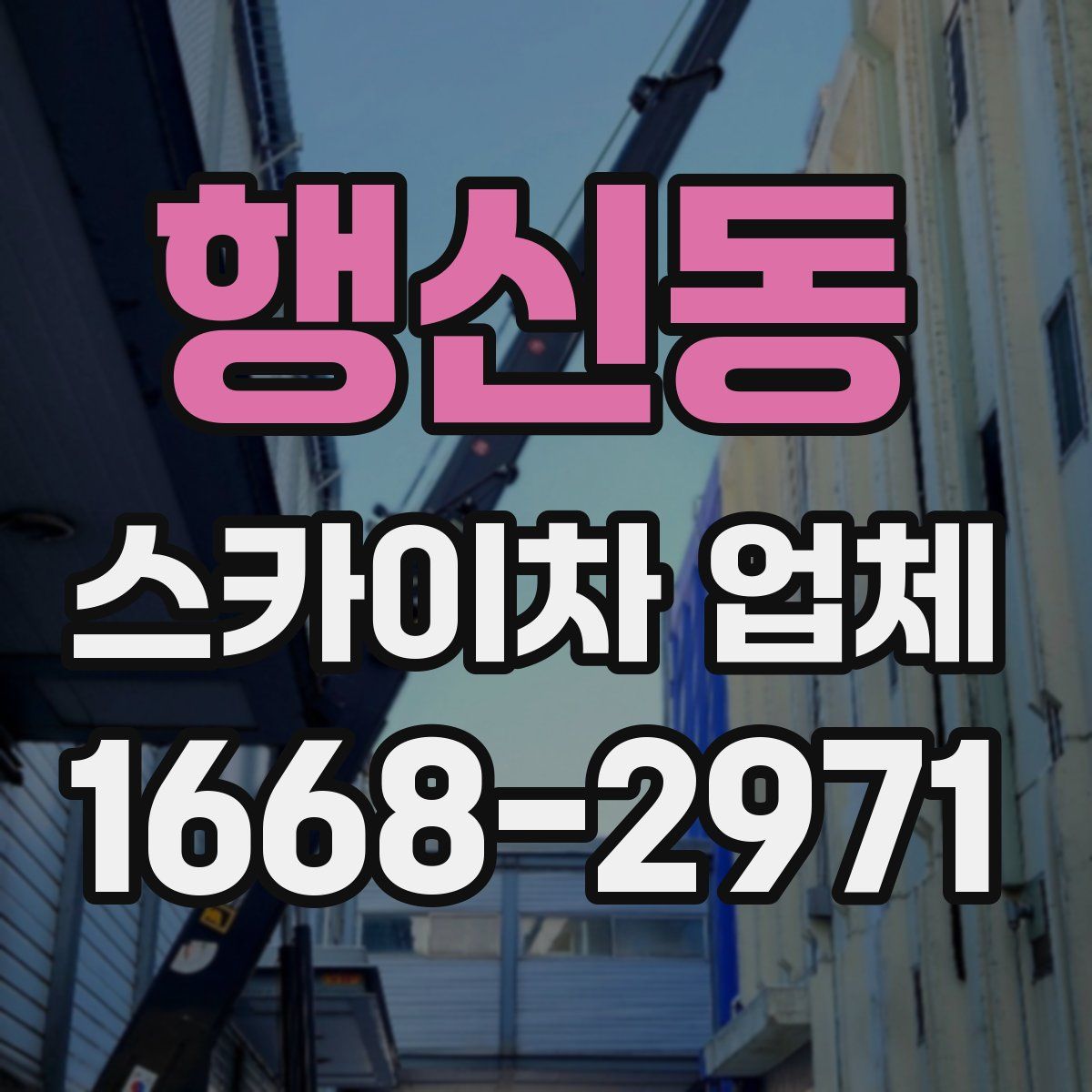 행신동 스카이차 업체