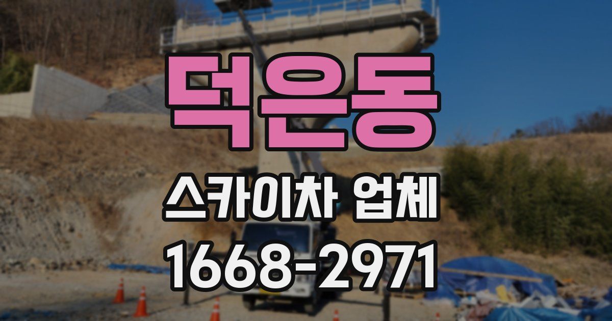 덕은동 스카이차 업체