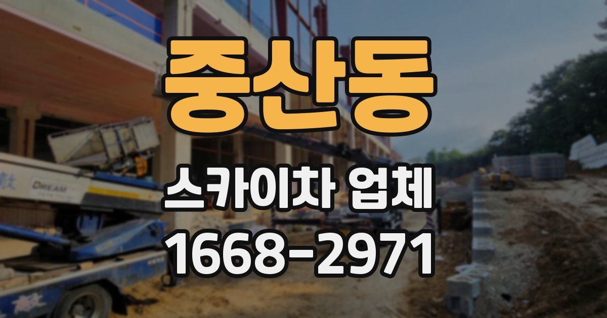 중산동 스카이차 업체