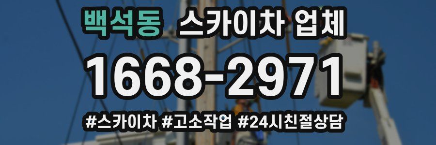 백석동 스카이차 업체