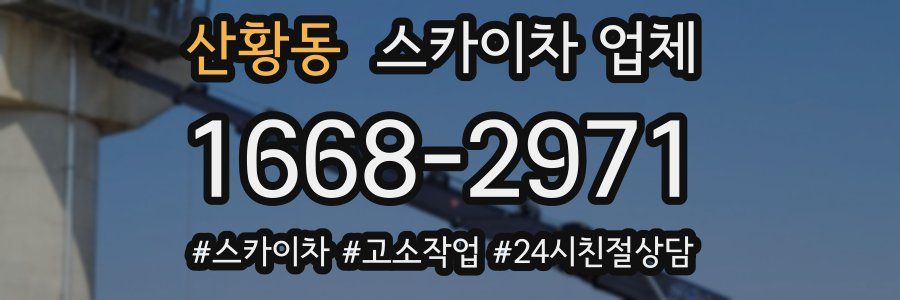 산황동 스카이차 업체