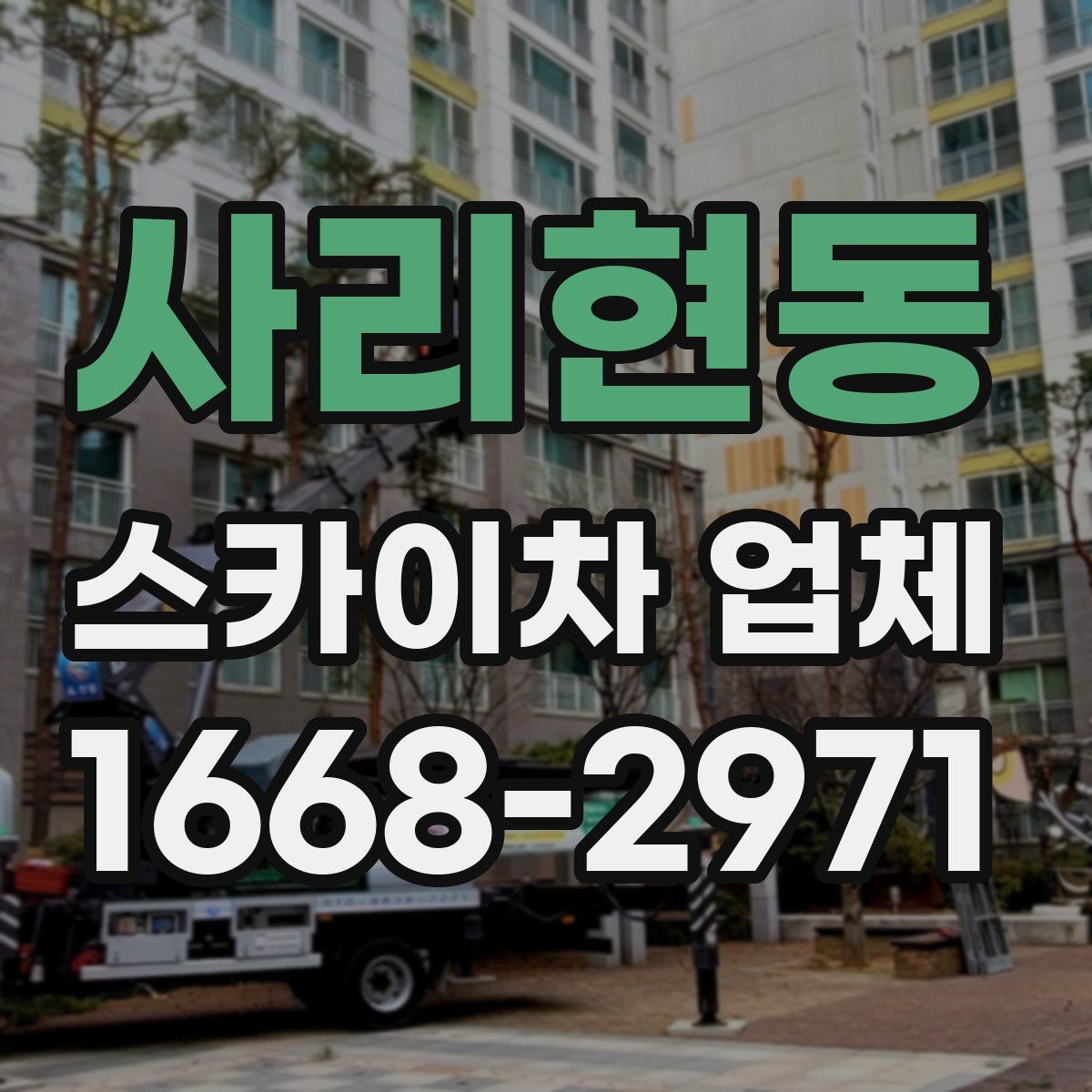사리현동 스카이차 업체