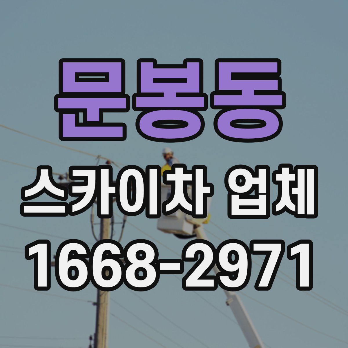 문봉동 스카이차 업체