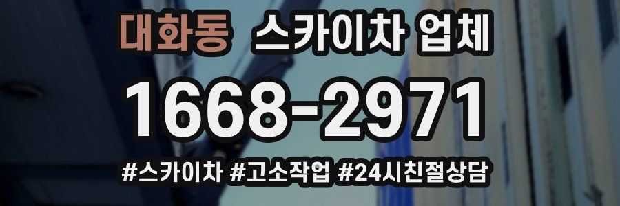 대화동 스카이차 업체