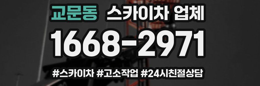 교문동 스카이차 업체