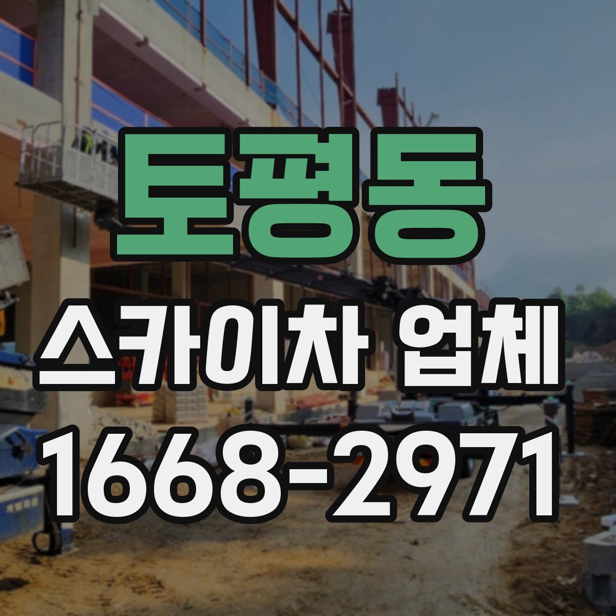 토평동 스카이차 업체