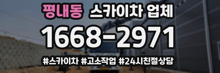 평내동 스카이차 업체