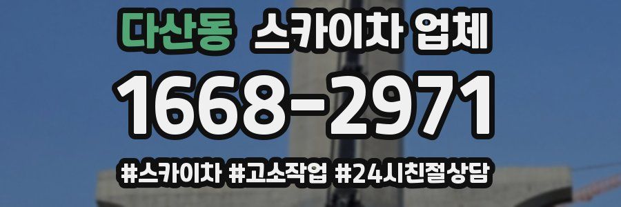 다산동 스카이차 업체