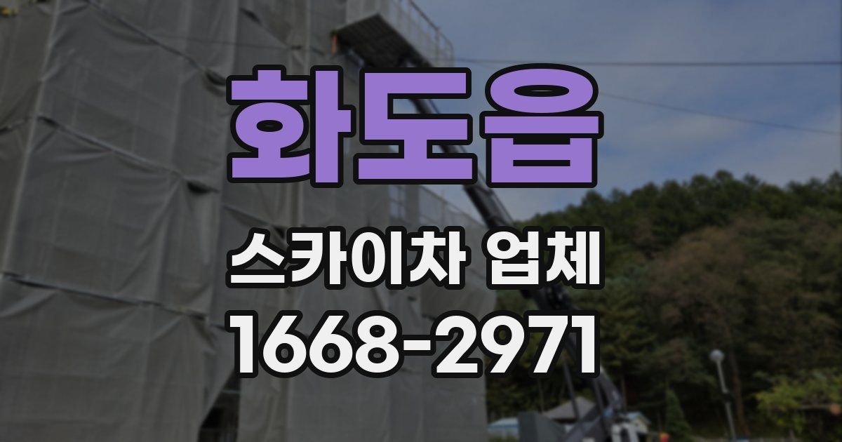 화도읍 스카이차 업체