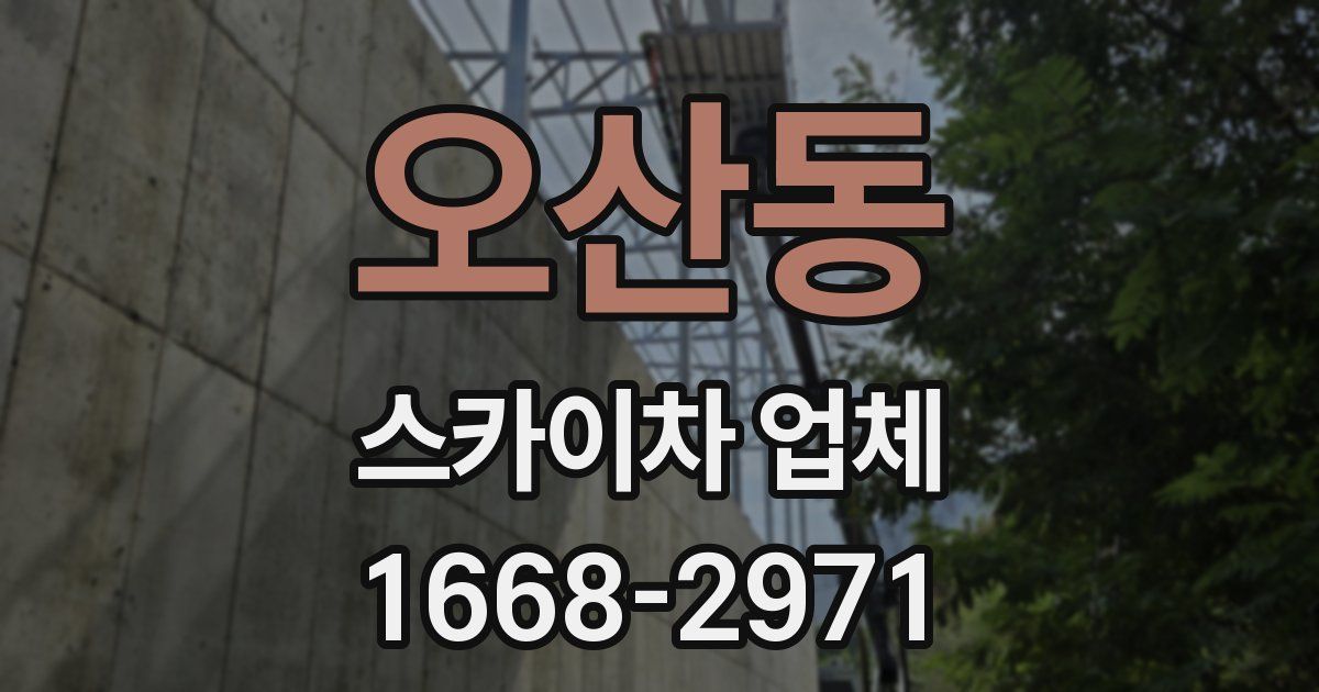 오산동 스카이차 업체
