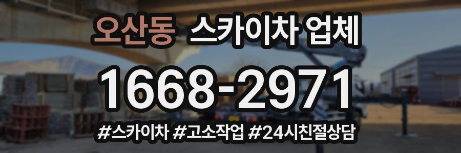 오산동 스카이차 업체