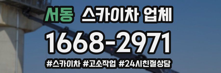 서동 스카이차 업체