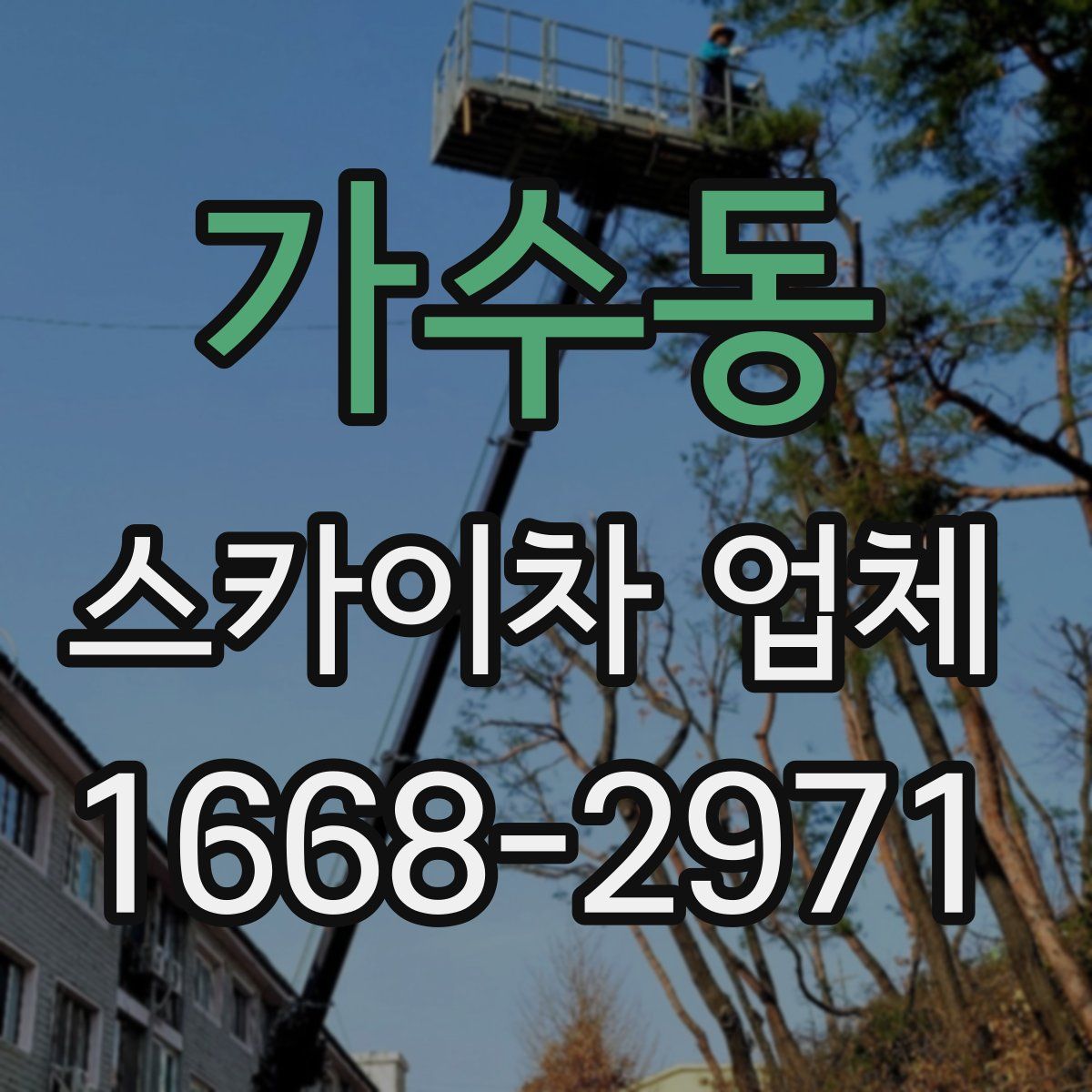 가수동 스카이차 업체