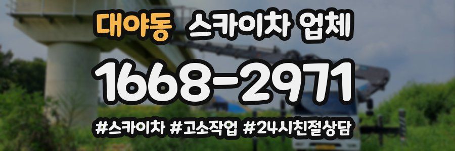 대야동 스카이차 업체