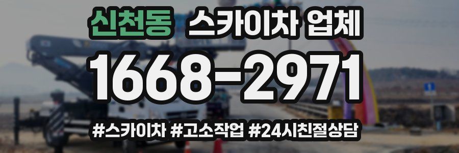 신천동 스카이차 업체