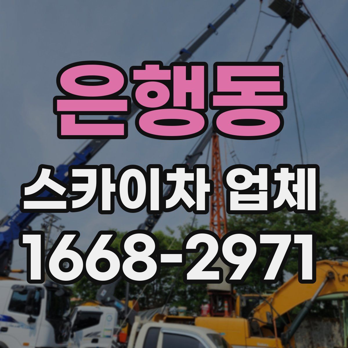 은행동 스카이차 업체