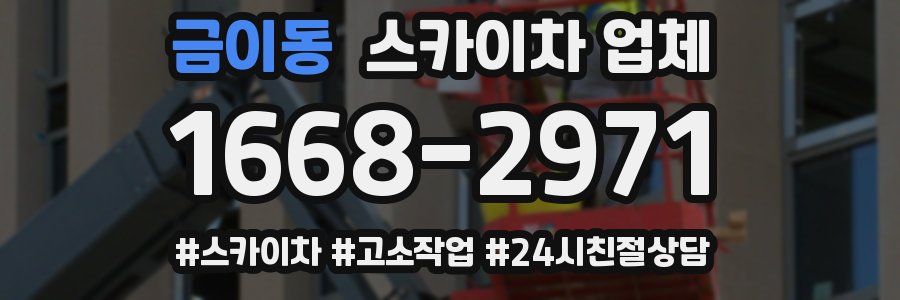 금이동 스카이차 업체