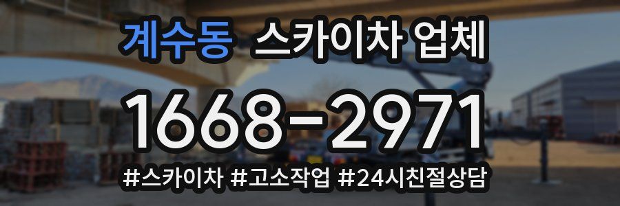 계수동 스카이차 업체