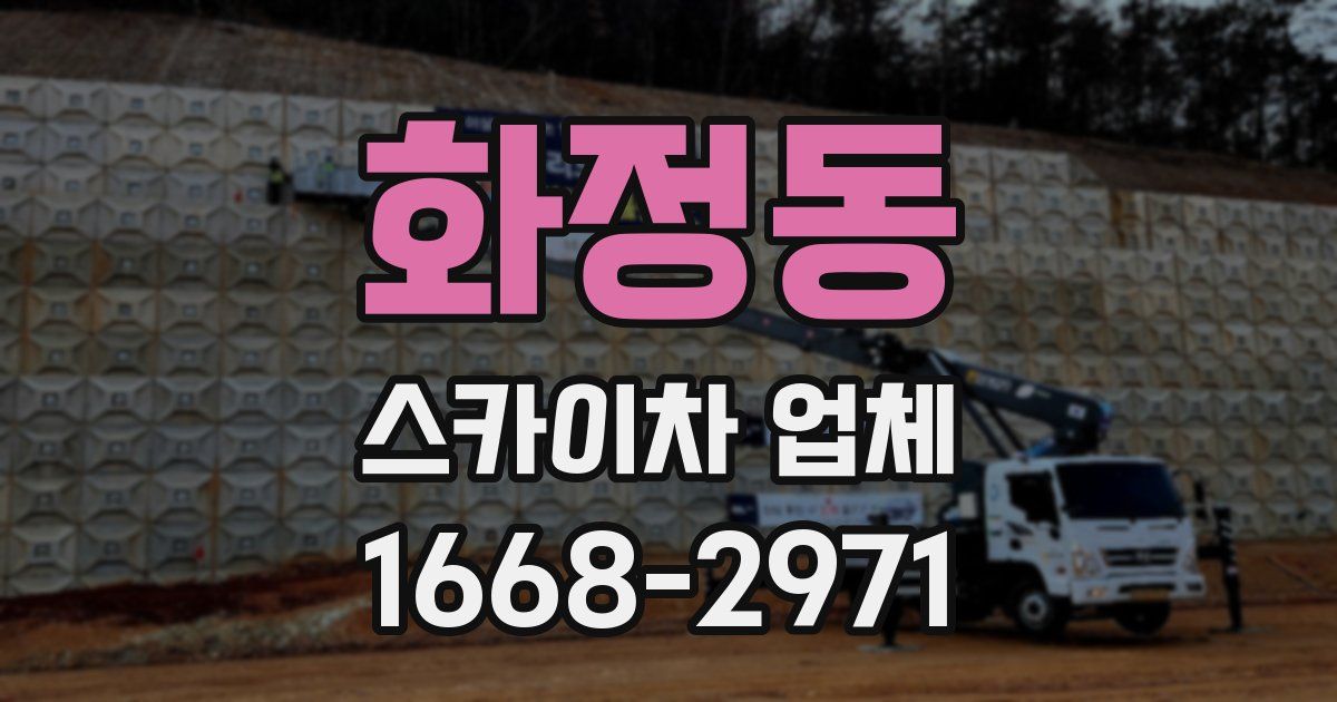 화정동 스카이차 업체