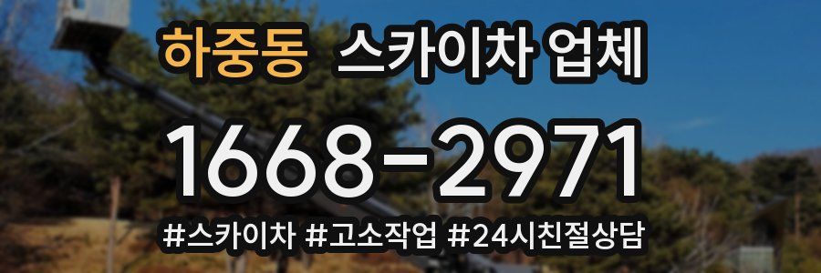하중동 스카이차 업체