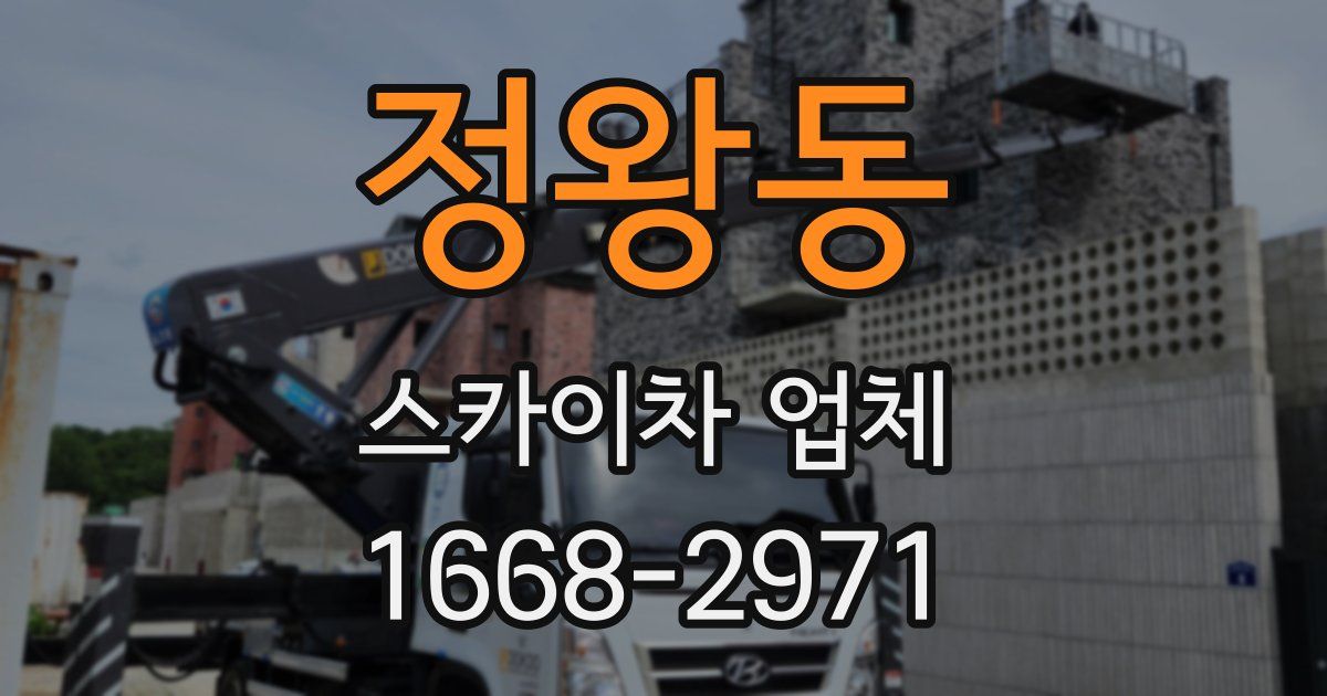 정왕동 스카이차 업체