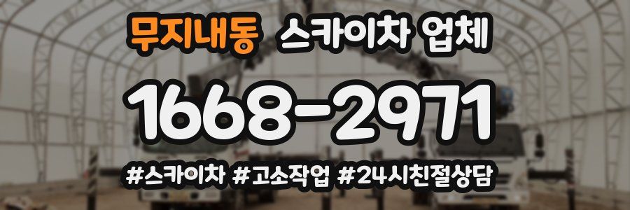 무지내동 스카이차 업체