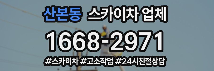 산본동 스카이차 업체