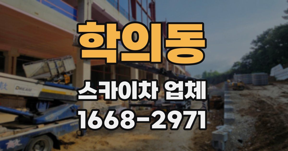 학의동 스카이차 업체