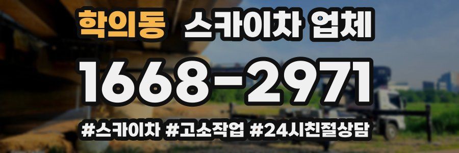 학의동 스카이차 업체