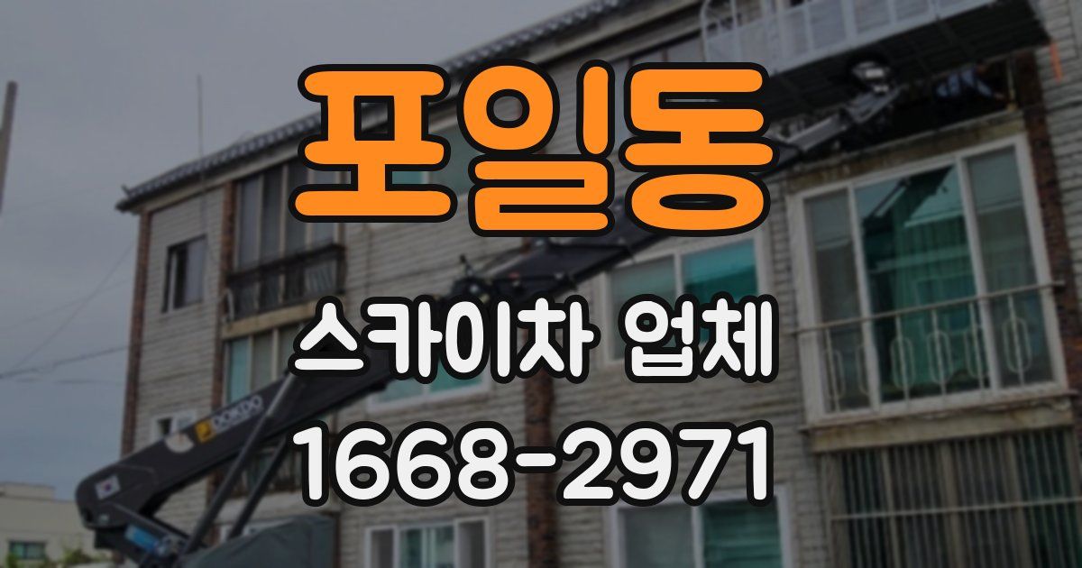 포일동 스카이차 업체
