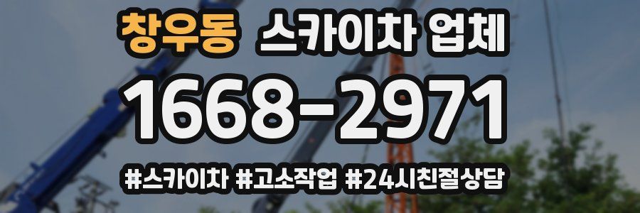 창우동 스카이차 업체