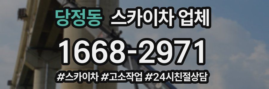 당정동 스카이차 업체