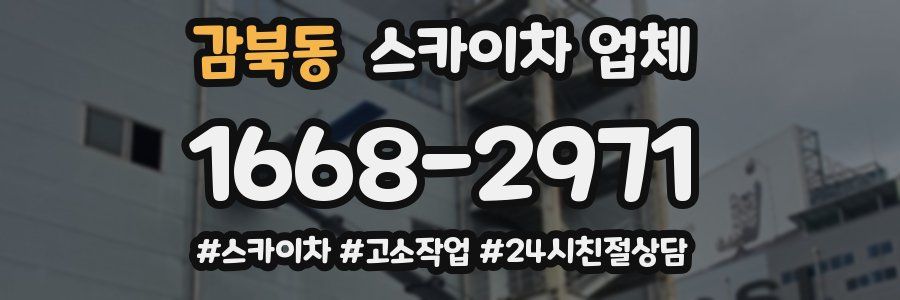감북동 스카이차 업체