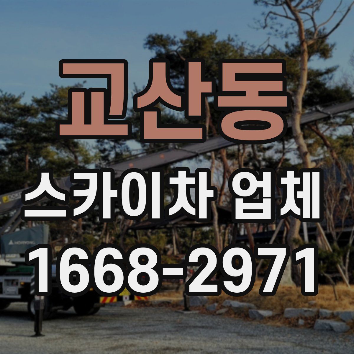 교산동 스카이차 업체