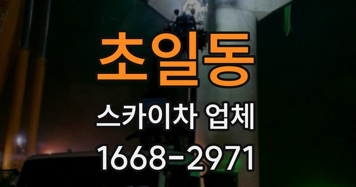 초일동 스카이차 업체