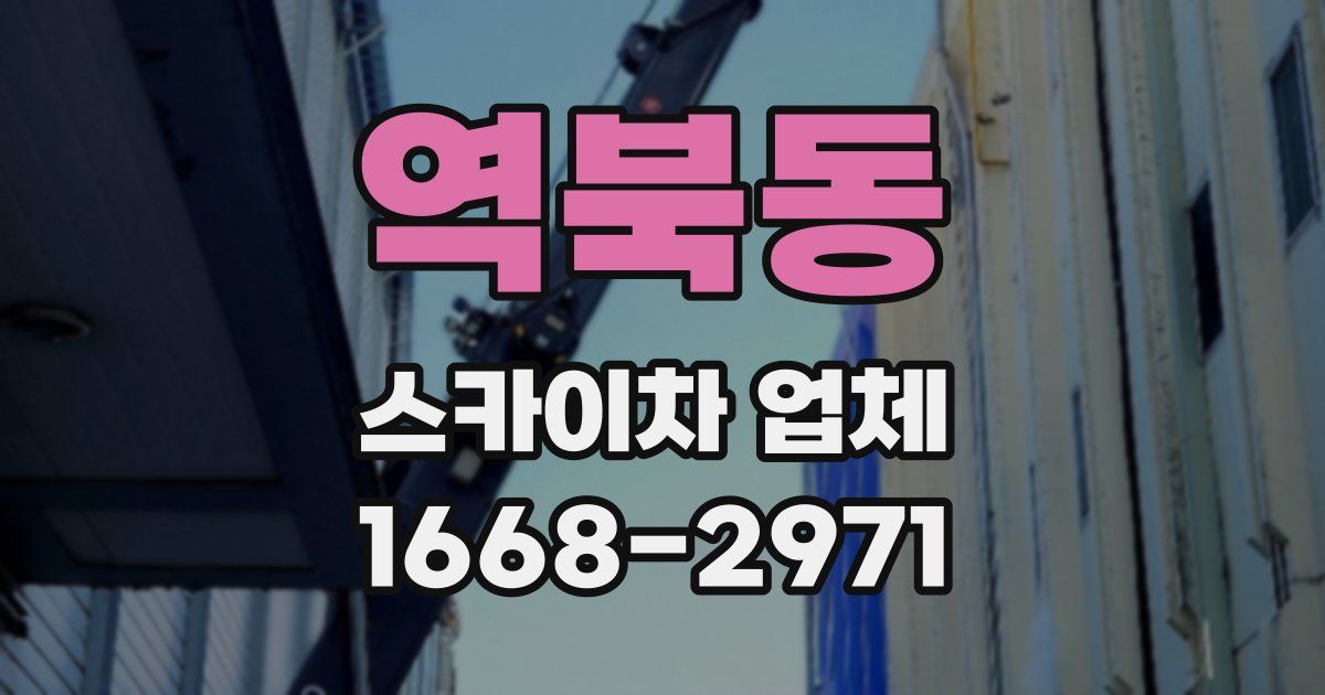 역북동 스카이차 업체