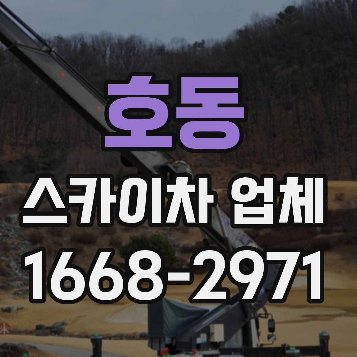호동 스카이차 업체
