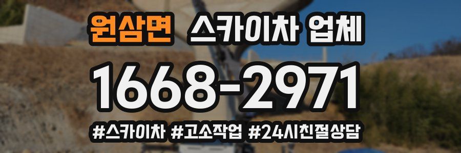 원삼면 스카이차 업체