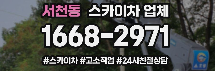 서천동 스카이차 업체