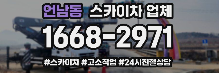 언남동 스카이차 업체